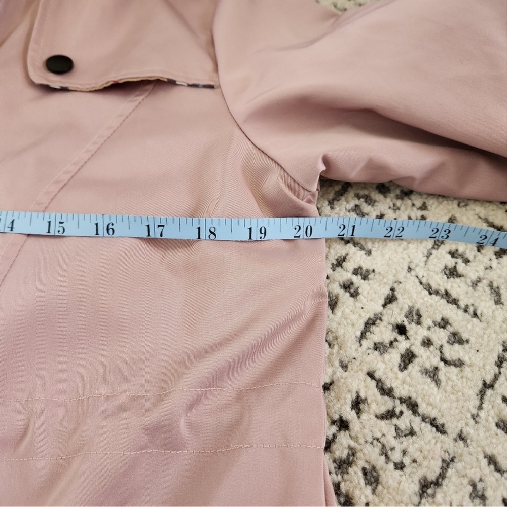 Two rain jackets. Women's Mauve Utility Jacket with Hood. - Picture 4 of 16